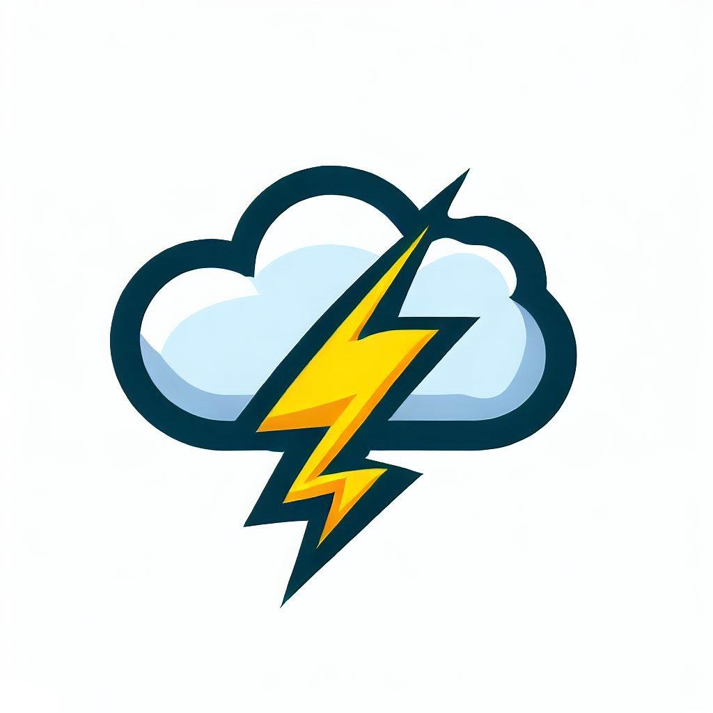 Cloud Lightning Logo
